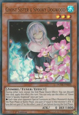 Ghost Sister & Spooky Dogwood (DUDE-EN005) - Duel Devastator 1st Edition