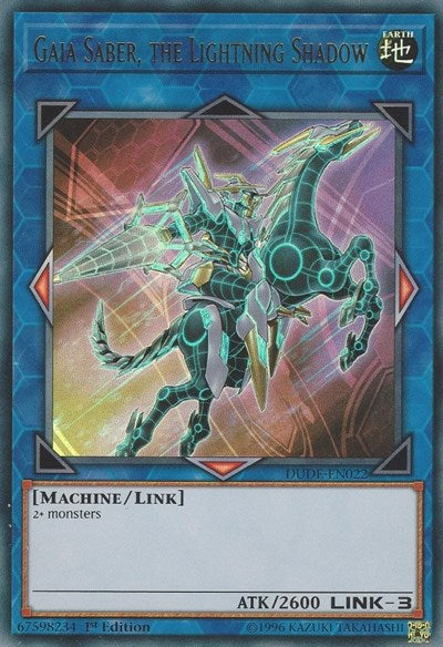 Gaia Saber, the Lightning Shadow (DUDE-EN022) [Duel Devastator]
