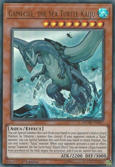 Gameciel, the Sea Turtle Kaiju (DUDE-EN037) [Duel Devastator]