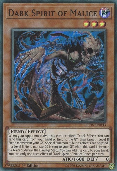 Dark Spirit of Malice (LED5-EN003) [Legendary Duelists: Immortal Destiny]