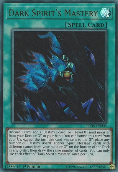 Dark Spirit's Mastery (LED5-EN004) [Legendary Duelists: Immortal Destiny]