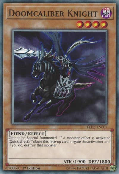 Doomcaliber Knight (LED5-EN007) [Legendary Duelists: Immortal Destiny]