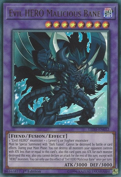 Evil HERO Malicious Bane (LED5-EN012) [Legendary Duelists: Immortal Destiny]