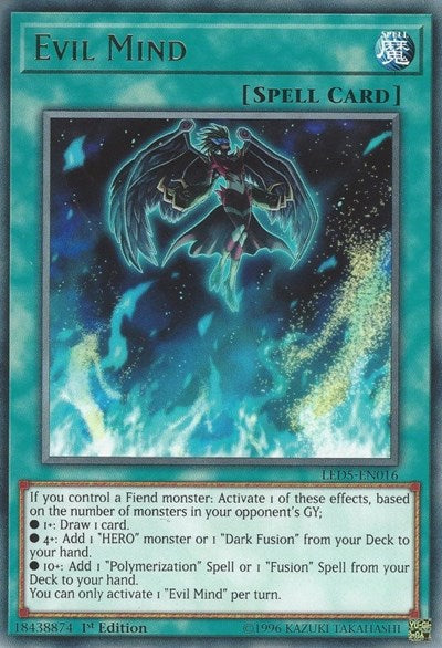 Evil Mind (LED5-EN016) [Legendary Duelists: Immortal Destiny]