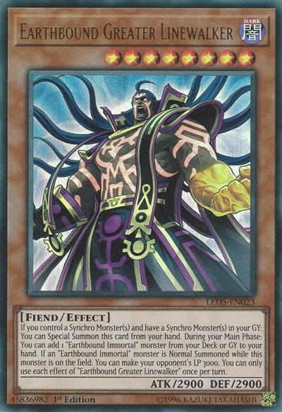 Earthbound Greater Linewalker (LED5-EN023) [Legendary Duelists: Immortal Destiny]