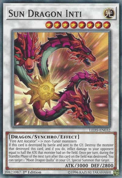 Sun Dragon Inti (LED5-EN032) [Legendary Duelists: Immortal Destiny]