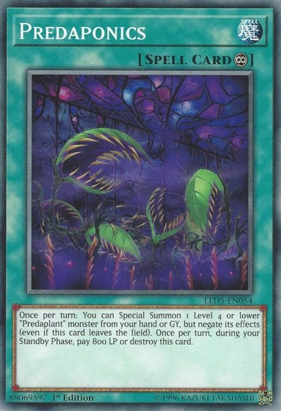 Predaponics (LED5-EN054) [Legendary Duelists: Immortal Destiny]