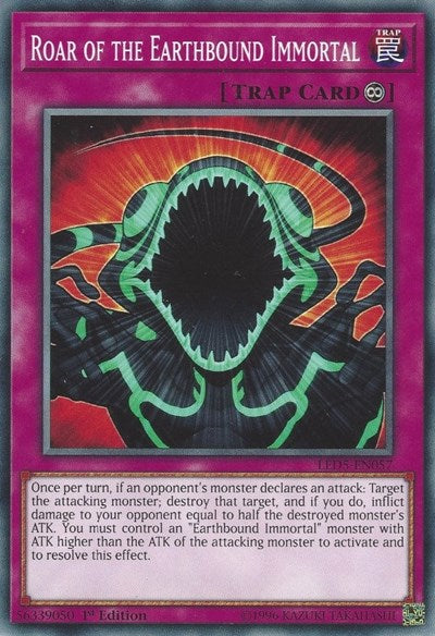 Roar of the Earthbound Immortal (LED5-EN057) [Legendary Duelists: Immortal Destiny]