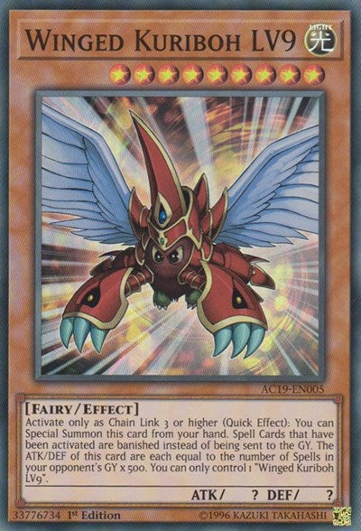 Winged Kuriboh LV9 (AC19-EN005) [Advent Calendar 2019]
