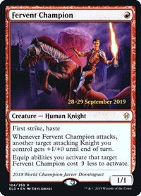 Fervent Champion (124) [Prerelease Cards]