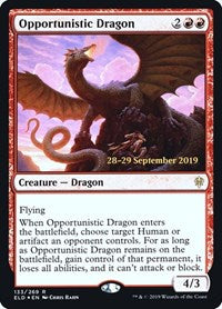 Opportunistic Dragon (133) [Prerelease Cards]