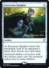 Sorcerous Spyglass (ELD) (233) [Prerelease Cards]
