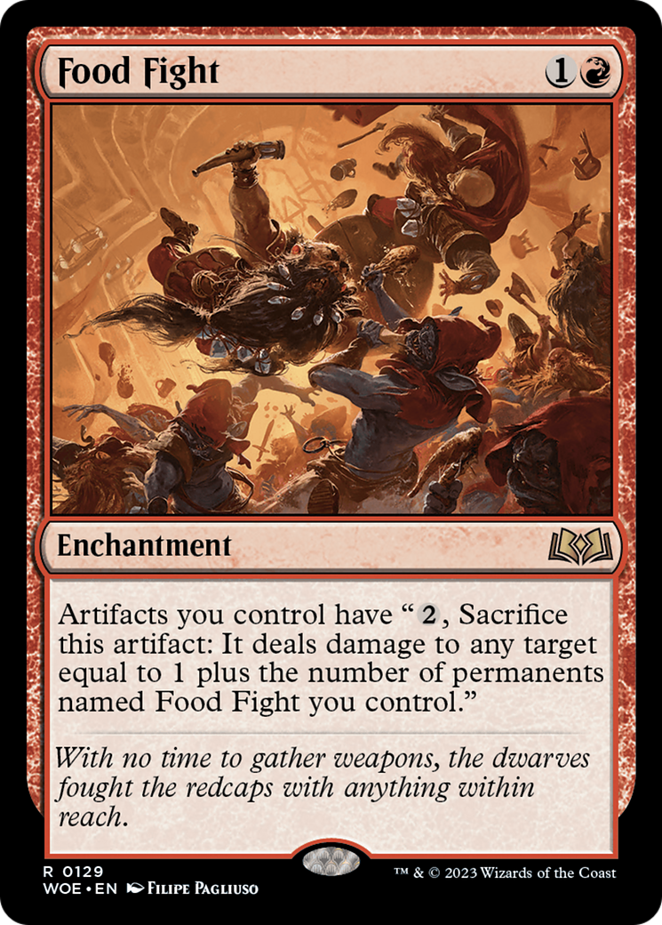 Food Fight (WOE-129) - Wilds of Eldraine Foil