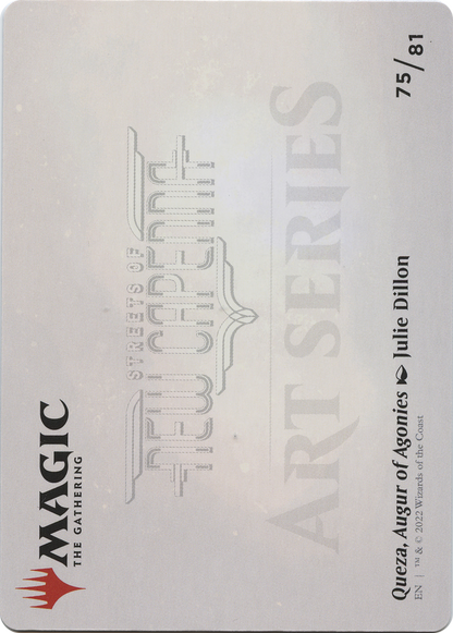 Queza, Augur of Agonies // Queza, Augur of Agonies (ASNC-075) - New Capenna Art Series (Borderless) Foil