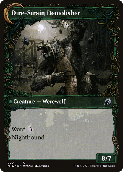 Burly Breaker (Showcase) (MID-299) - Innistrad: Midnight Hunt: (Showcase, Double Faced Transform)