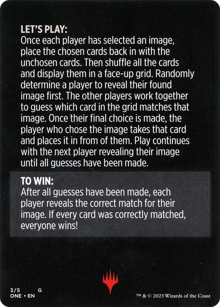 Cyber Simulacrum // Cyber Simulacrum (cont'd) (MONE-003) - Phyrexia: All Will Be One Minigames