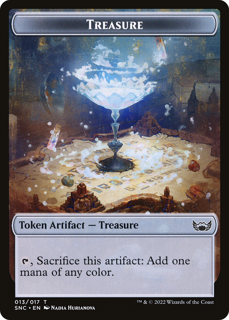 Treasure Token (017) (SNC-013) - Streets of New Capenna Tokens