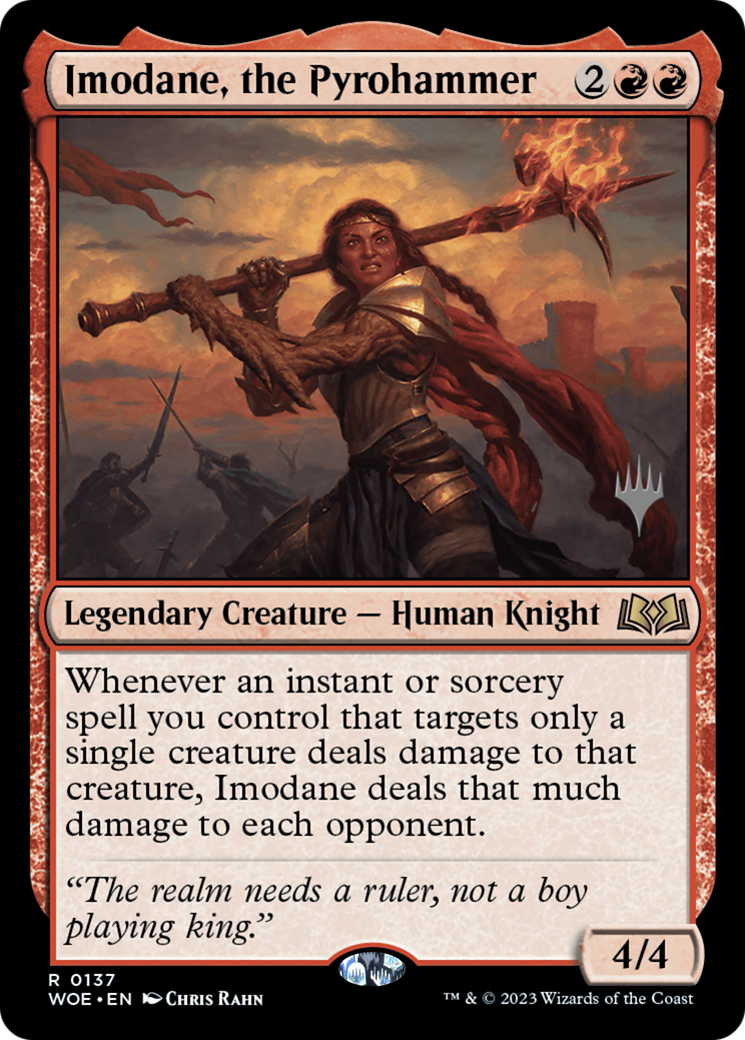 Imodane, the Pyrohammer (PPWOE-137) - Wilds of Eldraine Promos
