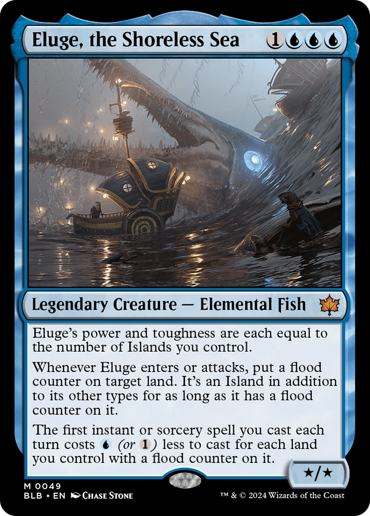 Eluge, the Shoreless Sea (BLB-049) - Bloomburrow Foil