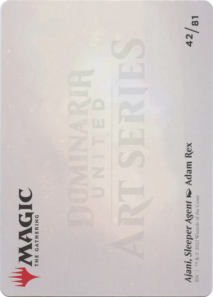 Ajani, Sleeper Agent // Ajani, Sleeper Agent (ADMU-042) - Dominaria United Art Series (Borderless)