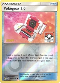 Pokegear 3.0 - 182a/214 (League Cup) [Staff] (182a/214) [League & Championship Cards]