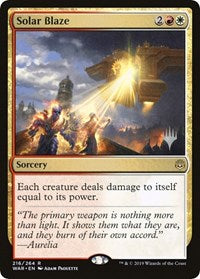Solar Blaze (216) [Promo Pack: Throne of Eldraine]
