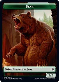Bear // Food (016) Double-Sided Token (8 // 16) [Throne of Eldraine]
