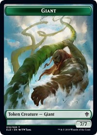 Giant // Food (018) Double-Sided Token (10 // 18) [Throne of Eldraine]