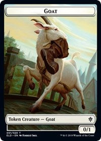 Goat // Food (017) Double-Sided Token (1 // 16) [Throne of Eldraine]