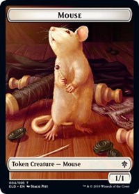 Mouse // Food (015) Double-Sided Token (4 // 15) [Throne of Eldraine]