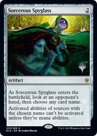 Sorcerous Spyglass (233) [Promo Pack: Throne of Eldraine]