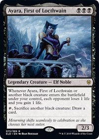 Ayara, First of Locthwain (75) [Promo Pack: Throne of Eldraine]