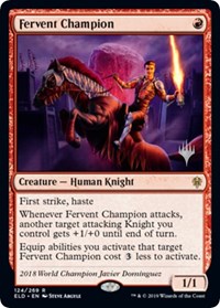 Fervent Champion (124) [Promo Pack: Throne of Eldraine]
