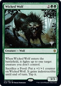 Wicked Wolf (181) [Promo Pack: Throne of Eldraine]