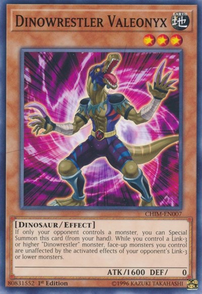 Dinowrestler Valeonyx (CHIM-EN007) [Chaos Impact]
