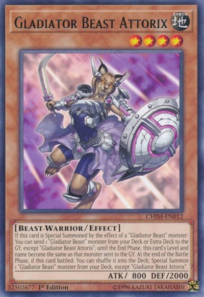 Gladiator Beast Attorix (CHIM-EN012) [Chaos Impact]