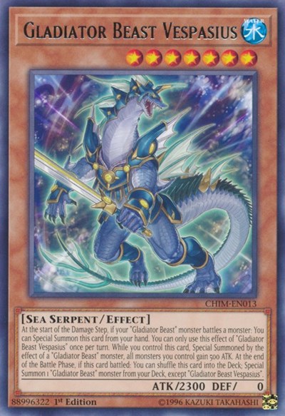 Gladiator Beast Vespasius (CHIM-EN013) [Chaos Impact]