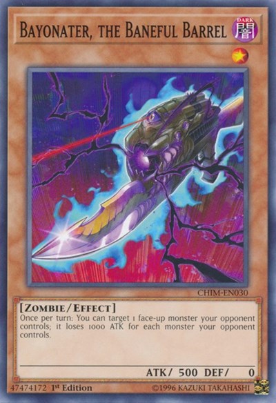 Bayonater, the Baneful Barrel (CHIM-EN030) [Chaos Impact]