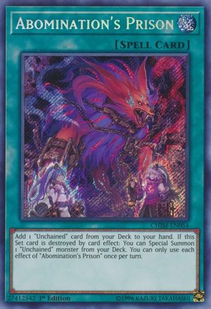 Abomination's Prison (CHIM-EN054) - Chaos Impact 1st Edition