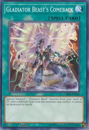 Gladiator Beast's Comeback (CHIM-EN056) - Chaos Impact Unlimited