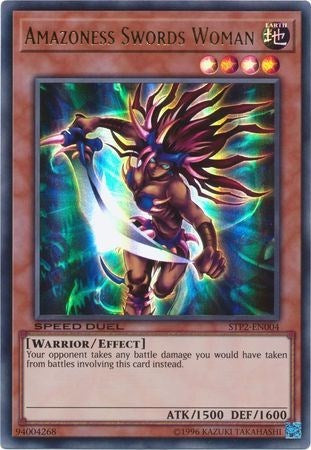 Amazoness Swords Woman (STP2-EN004) [Speed Duel: Tournament Pack 2]