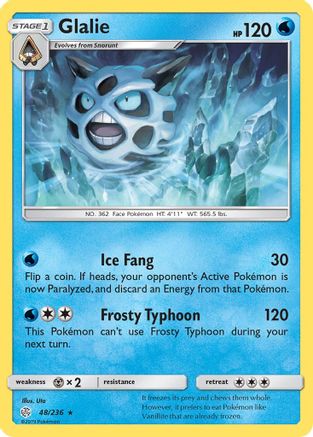 Glalie 048  SM  Cosmic Eclipse - Rare