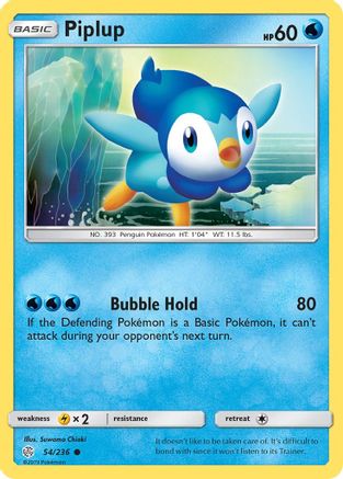 Piplup 054/236  SM  Cosmic Eclipse - Common