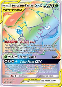Venusaur & Snivy GX (Secret) (249/236) [SM - Cosmic Eclipse]