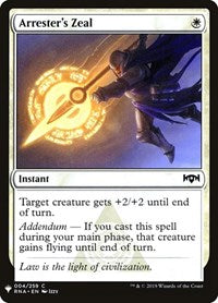 Arrester's Zeal (4) [The List Reprints]