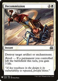 Decommission (16) [The List Reprints]