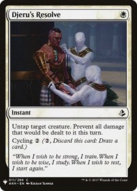 Djeru's Resolve (11) [The List Reprints]