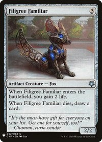 Filigree Familiar (52) [The List Reprints]
