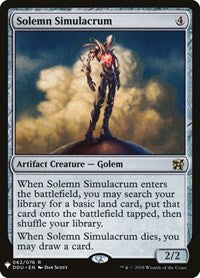 Solemn Simulacrum (62) [The List Reprints]