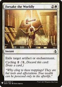 Forsake the Worldly (13) [The List Reprints]